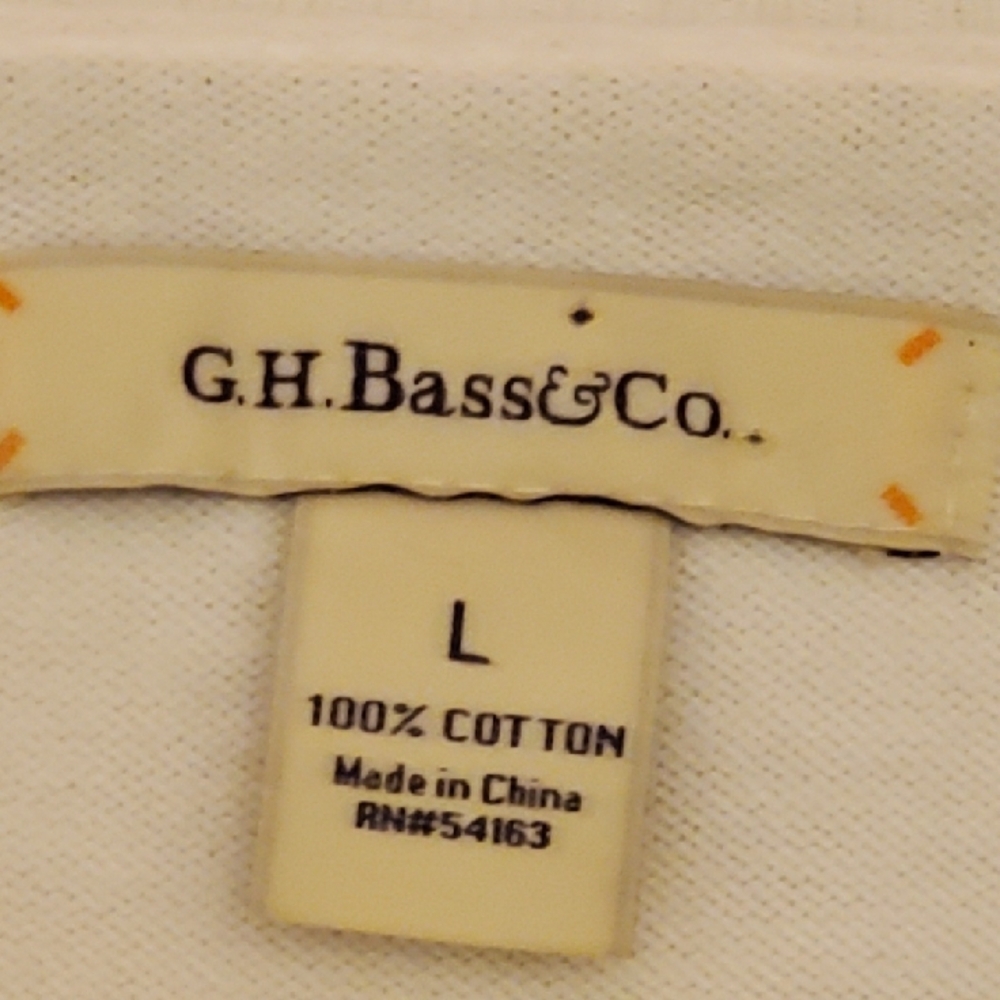 **SOLD**Womens G.H. Bass Co Cream Scoop Neck Fox Teddy Sweater, Size Large - Picture 7 of 7